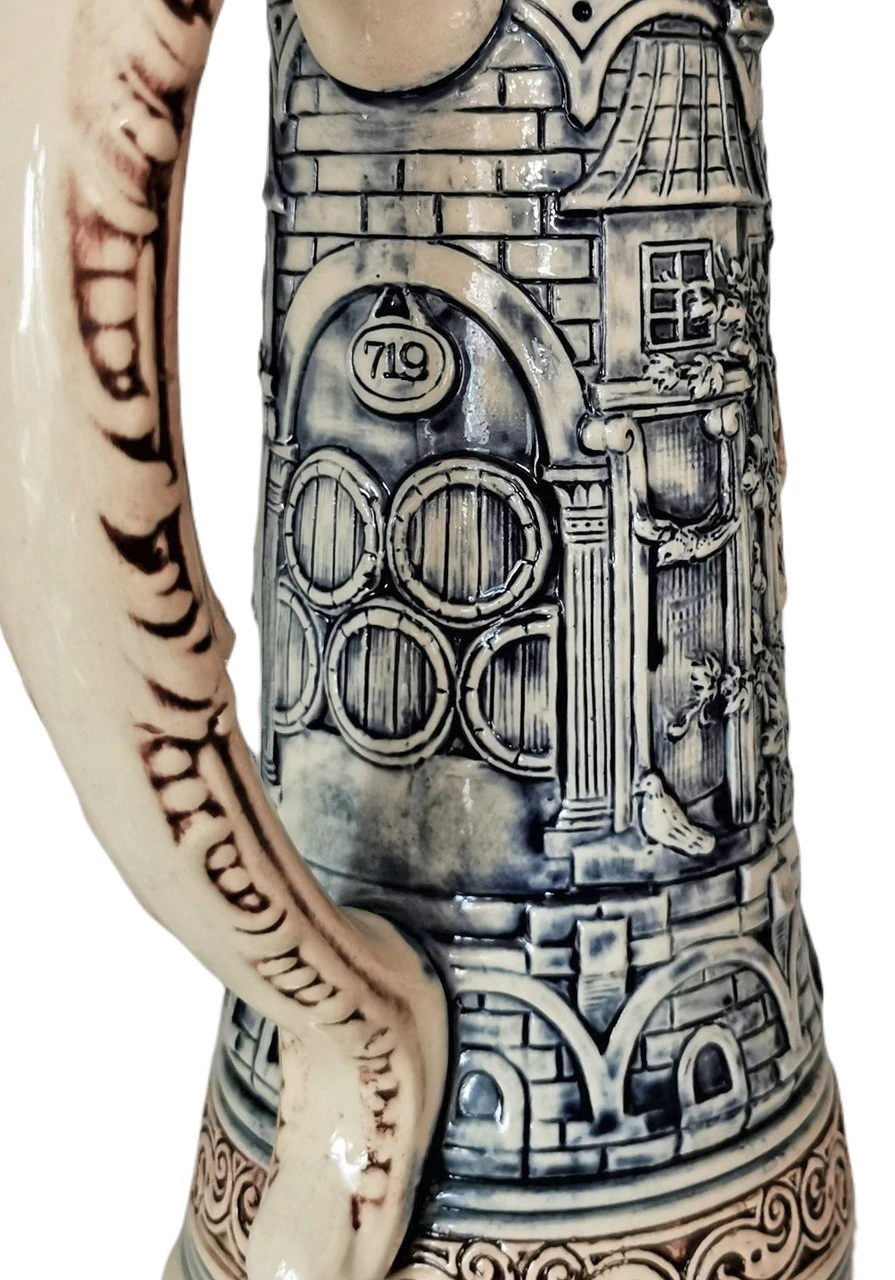 King Limitaet 2022 | Noblemen Celebration Handpainted Beer Stein -German Wine Glass Shop King Limitaet 2022 Noblemen Celebration Handpainted Beer Stein K2052B Back 10877.1648848457