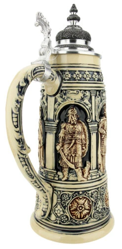 King Limitaet 2023 | Crusaders Antique Style Beer Stein 4 King Limitaet 2023 | Crusaders Antique Style Beer Stein -German Wine Glass Shop King Limitaet 2023 Crusaders Antique Style Beer Stein K2053E Back SM 98563.1678917790