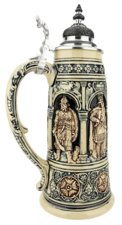 King Limitaet 2023 | Crusaders Antique Style Beer Stein 5 King Limitaet 2023 | Crusaders Antique Style Beer Stein -German Wine Glass Shop King Limitaet 2023 Crusaders Antique Style Beer Stein K2053E LS SM 63109.1678917821