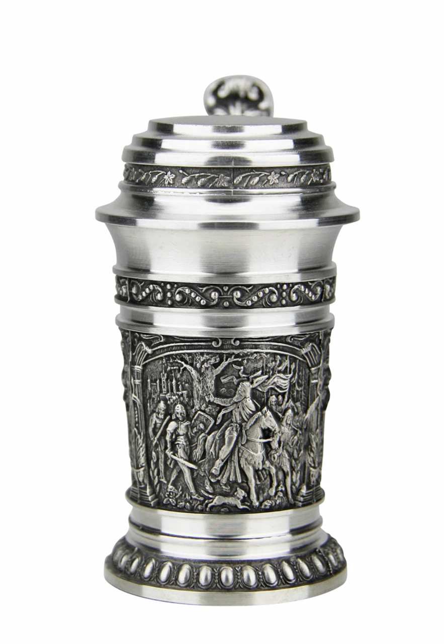Knights Schnapps Pewter Mini Stein | 1.5oz Knights Schnapps Pewter Mini Stein | 1.5oz -German Wine Glass Shop Knights Mini Pewter Schnapps Stein 1.5oz DN8552Z FNT SM 05532.1553549970