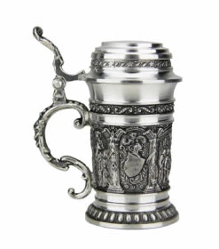 Knights Schnapps Pewter Mini Stein | 1.5oz 3 Knights Schnapps Pewter Mini Stein | 1.5oz -German Wine Glass Shop Knights Mini Pewter Schnapps Stein 1.5oz DN8552Z LS SM 19575.1553550003