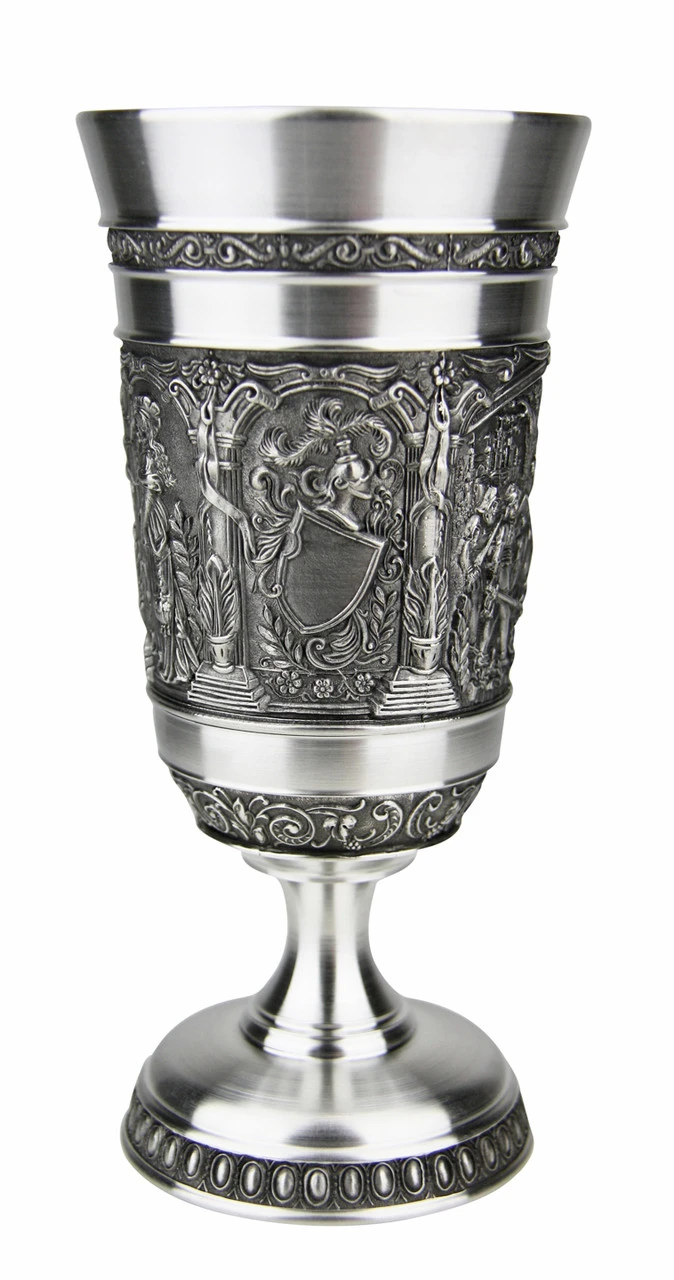 Knights Pewter Wine Goblet Knights Pewter Wine Goblet -German Wine Glass Shop Knights Pewter Wine Cup DN8550Z S1 SM 75189.1541612953