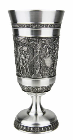 Knights Pewter Wine Goblet 3 Knights Pewter Wine Goblet -German Wine Glass Shop Knights Pewter Wine Cup DN8550Z S3 SM 40400.1541612954