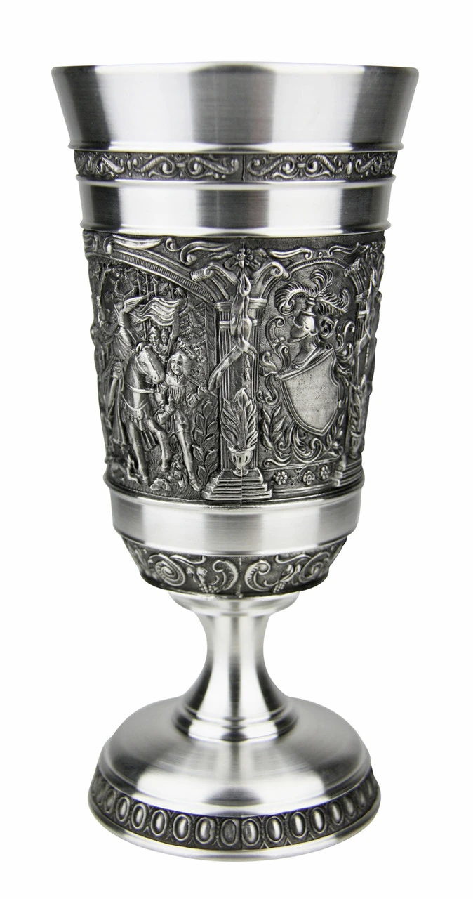 Knights Pewter Wine Goblet Knights Pewter Wine Goblet -German Wine Glass Shop Knights Pewter Wine Cup DN8550Z S3 SM 40400.1541612954