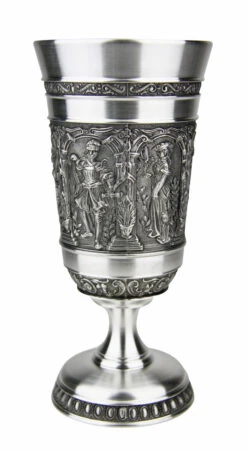 Knights Pewter Wine Goblet 2 Knights Pewter Wine Goblet -German Wine Glass Shop Knights Pewter Wine Cup DN8550Z S4 SM 46410.1541612953