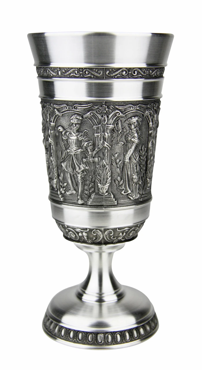 Knights Pewter Wine Goblet Knights Pewter Wine Goblet -German Wine Glass Shop Knights Pewter Wine Cup DN8550Z S4 SM 46410.1541612953