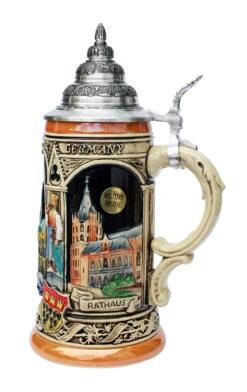 Cologne Koln Cathedral Beer Stein -German Wine Glass Shop Koln Cologne Beer Stein K300RH RS SM 91711.1395936422