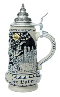 Land Of Bavaria Beer Stein Cobalt -German Wine Glass Shop Land of Bavaria Beer Stein Cobalt K393SGB RS SM 86039.1401397455