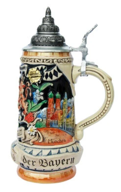 Land Of Bavaria Beer Stein -German Wine Glass Shop Land of Bavaria Beer Stein K393B RS SM 23988.1401397569