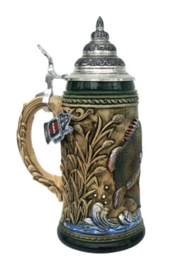 Large Mouth Bass Beer Stein Rustic -German Wine Glass Shop Large Mouth Bass Beer Stein LS SM 27122.1401735854