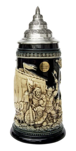 Leif Erikssen Viking Beer Stein Cobalt