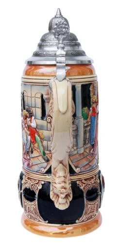 King Limitaet 2001 | Lohengrin Handpainted Beer Stein -German Wine Glass Shop Lohengrin Limitat 2001 Beer Stein K2031B Back SM 53423.1395936540