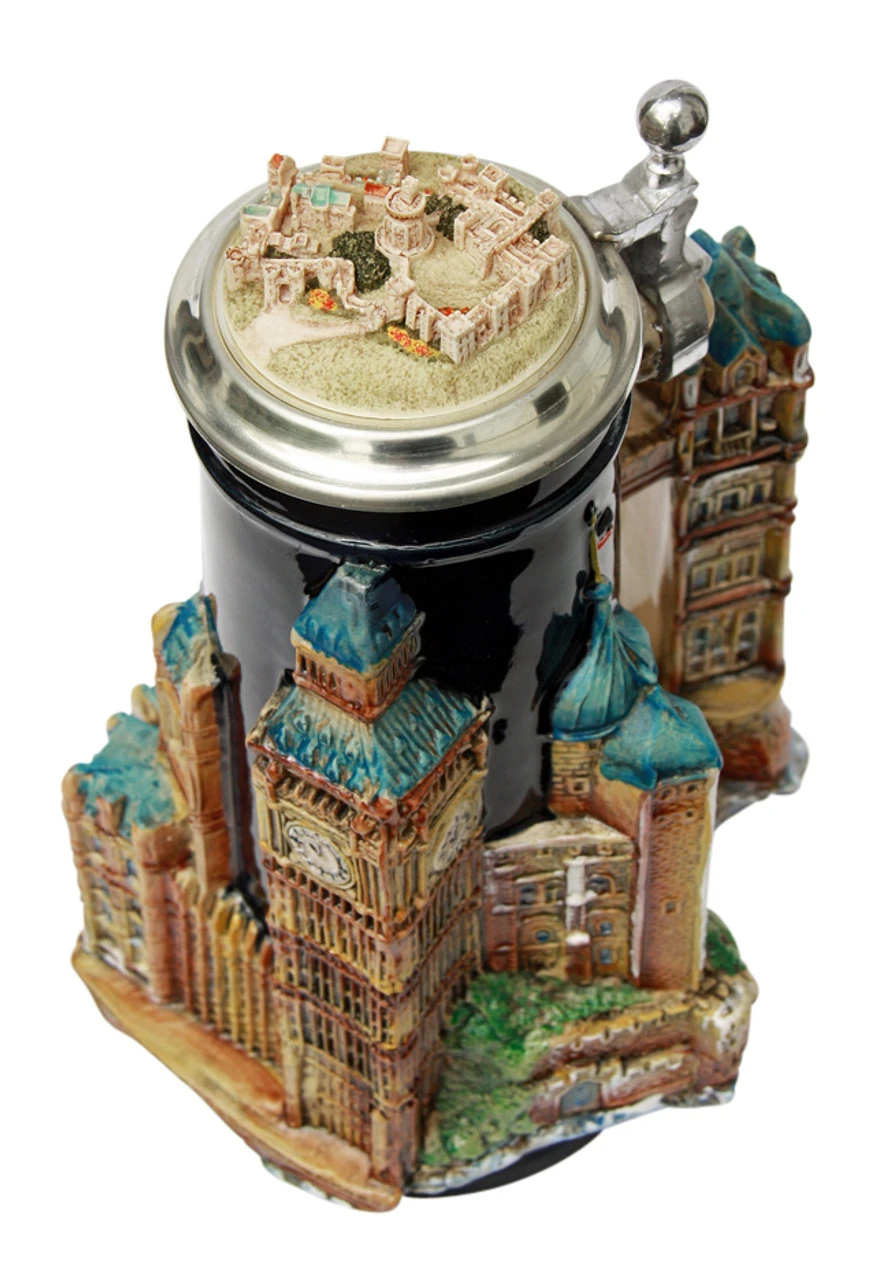London England 3D Beer Stein London England 3D Beer Stein -German Wine Glass Shop London England 3D Beer Stein K3962 Lid 2 SM 64403.1417709836