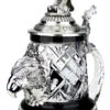 Lord Of Crystal Eagle German Beer Stein Black | 3D Flying Eagle Lid