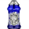 Lord Of Crystal Eagle German Beer Stein Blue | 3D Eagle Lid | Talon Feet