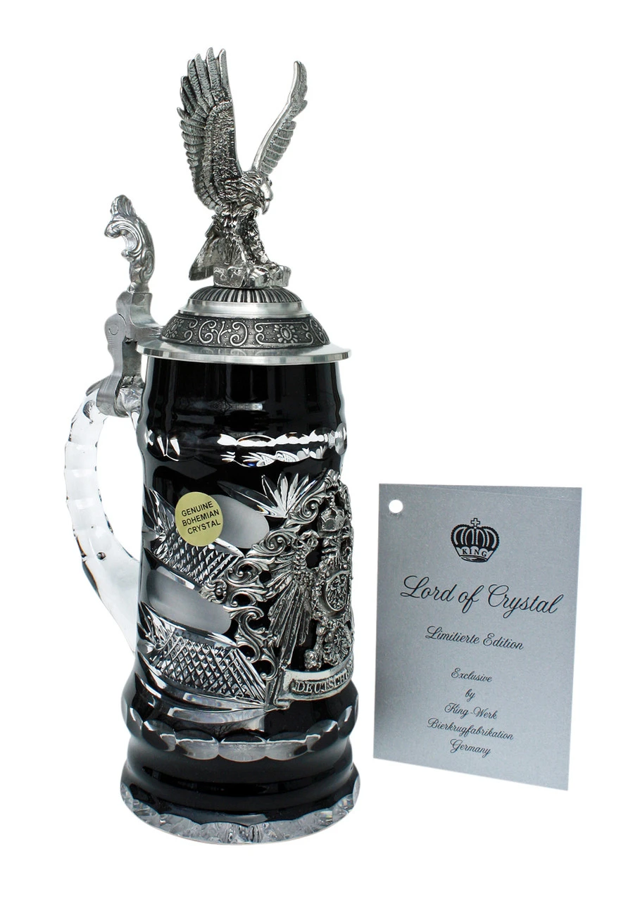 Lord Of Crystal German Eagle Beer Stein -German Wine Glass Shop Lord of Crystal German Eagle Beer Stein Angle SM 65426.1399045684
