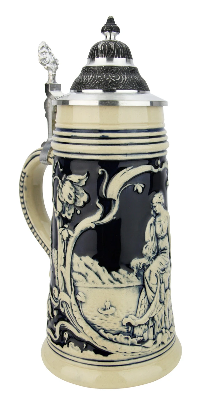 Loreley Rhein River Beer Stein Cobalt Loreley Rhein River Beer Stein Cobalt -German Wine Glass Shop Loreley Rhein River Beer Stein Cobalt KT0233EZ LA SM 29023.1611356655
