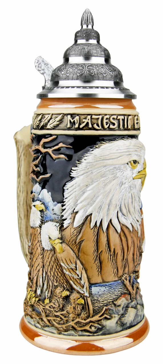 Majestic Eagle Beer Stein Majestic Eagle Beer Stein -German Wine Glass Shop Majestic Eagle Beer Stein K958 LA SM 21377.1527115318