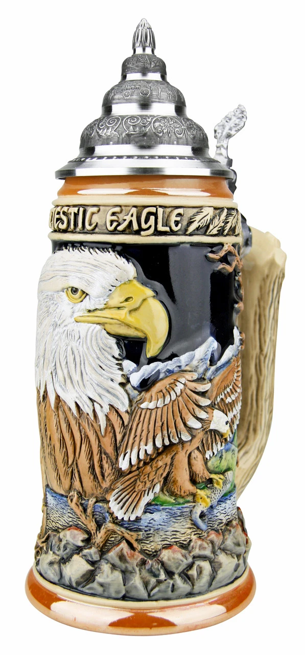 Majestic Eagle Beer Stein Majestic Eagle Beer Stein -German Wine Glass Shop Majestic Eagle Beer Stein K958 RA SM 93722.1527115318