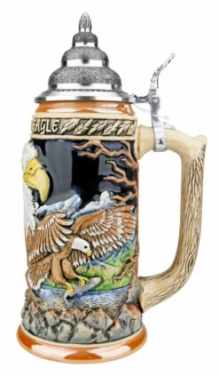 Majestic Eagle Beer Stein 5 Majestic Eagle Beer Stein -German Wine Glass Shop Majestic Eagle Beer Stein K958 RS SM 32385.1527115319