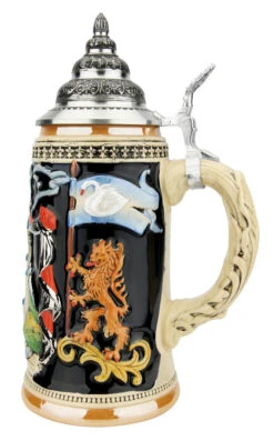 Majestic Neuschwanstein Castle German Beer Stein -German Wine Glass Shop Majestic Neuschwanstein Castle German Beer Stein K306NSS RS SM 76514.1650923754