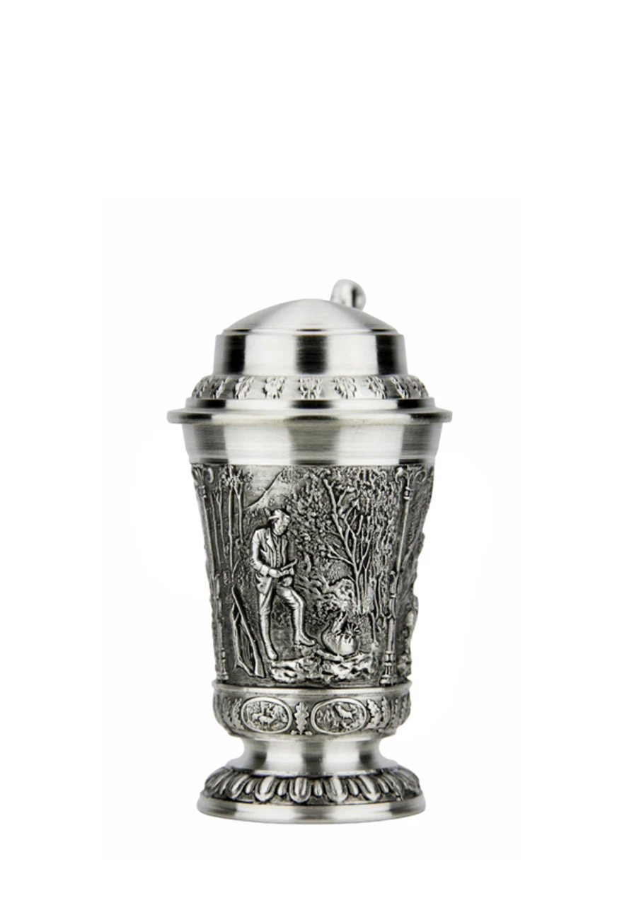 Marksman Hunter Schnapps Pewter Mini Stein | 1 oz Marksman Hunter Schnapps Pewter Mini Stein | 1 Oz -German Wine Glass Shop Marksman Hunter Schnapps Pewter Mini Stein AS12510 Thumb SM 94836.1650910101