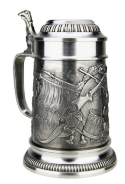 Marksman Pewter Beer Stein -German Wine Glass Shop Marksman Pewter Beer Stein DN8665Z LA SM 01194.1511080322