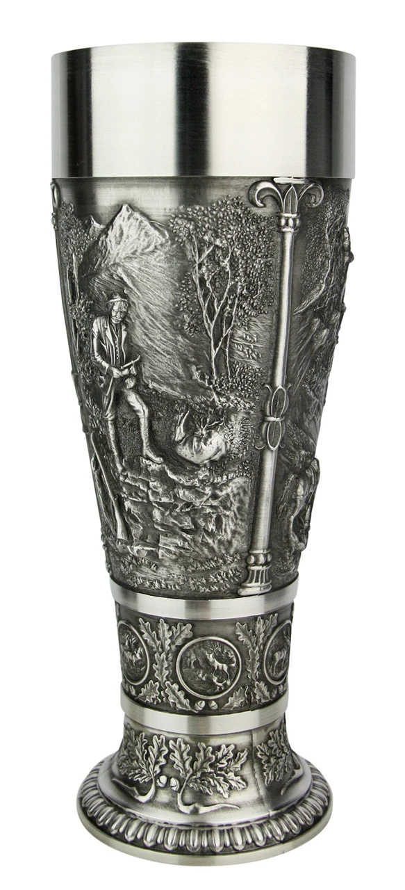 Marksman Pewter Wheat Beer Tulip Marksman Pewter Wheat Beer Tulip -German Wine Glass Shop Marksman Pewter Wheat Beer Tulip AS11307 4 SM 11147.1611520592