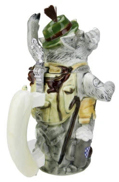 Max The Bavarian Boar Stein -German Wine Glass Shop Max the Bavarian Boar Stein K8003 BackA SM 83901.1516918975