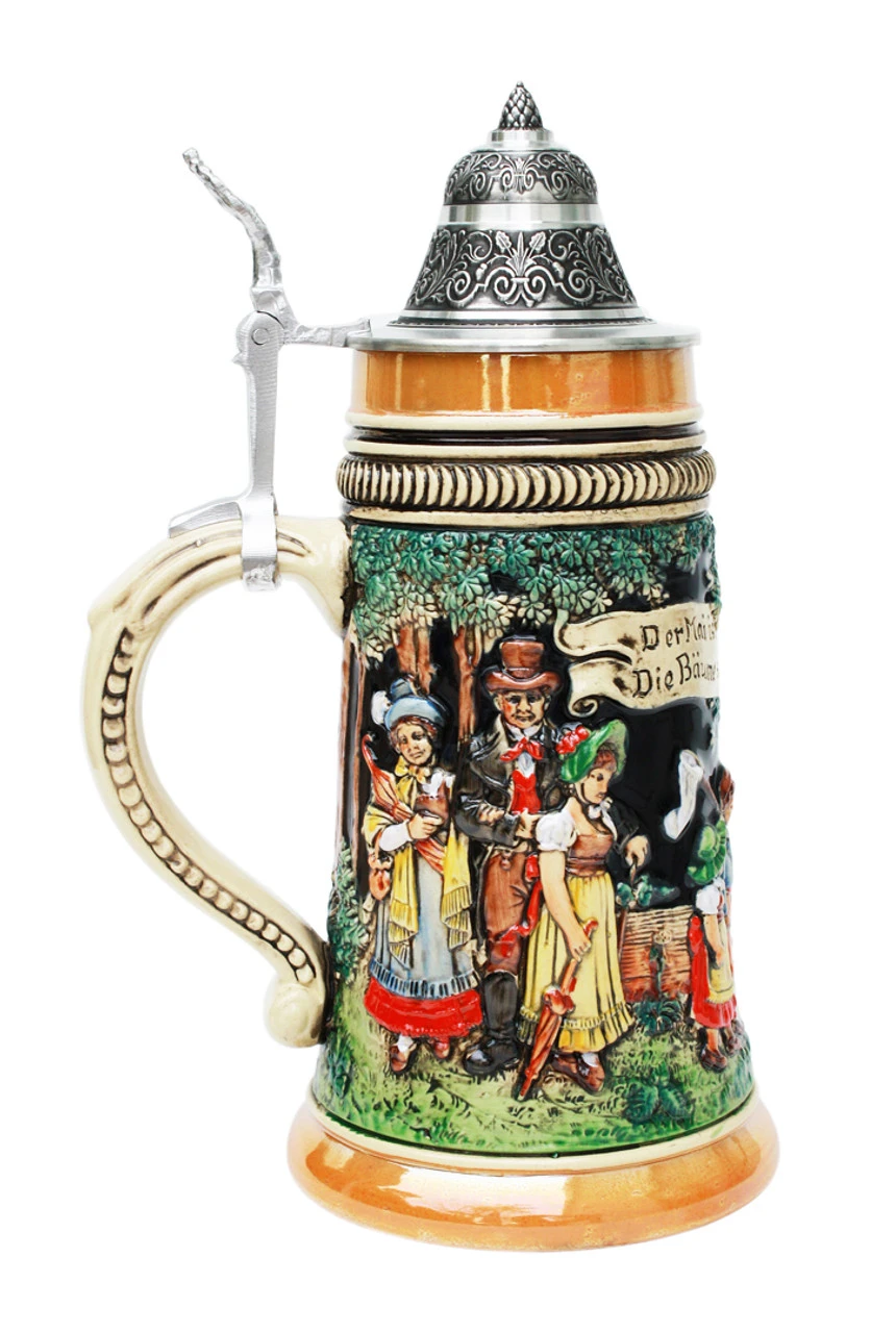 May Celebration Traditional Beer Stein May Celebration Traditional Beer Stein -German Wine Glass Shop May Dance Traditional Beer Stein KT0280BZ LS SM 10833.1401397821