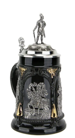 Medieval Tournament Beer Stein | Knight Lid -German Wine Glass Shop Medieval Tournament Beer Stein Knight Lid KT6001SR LA SM 28477.1461698020