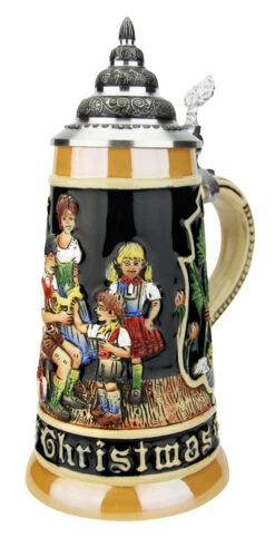 Merry Christmas German Christmas Beer Stein -German Wine Glass Shop Merry Christmas German Christmas Beer Stein K031 RA SM 59639.1585686284