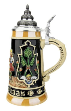 Merry Christmas German Christmas Beer Stein -German Wine Glass Shop Merry Christmas German Christmas Beer Stein K031 RS SM 55850.1585686286