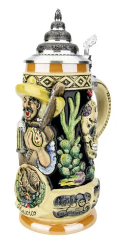 Mexico Beer Stein -German Wine Glass Shop Mexico Beer Stein K393MEX RA SM 52802.1586808177