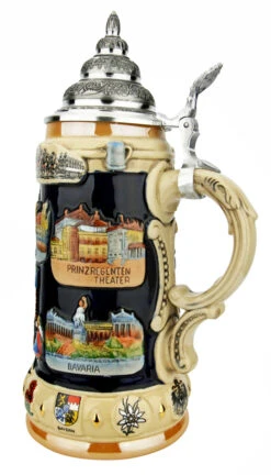 Munich Bavaria Souvenir Beer Stein -German Wine Glass Shop Munich Bavaria Souvenir Beer Stein K309M RS SM 42217.1649867204