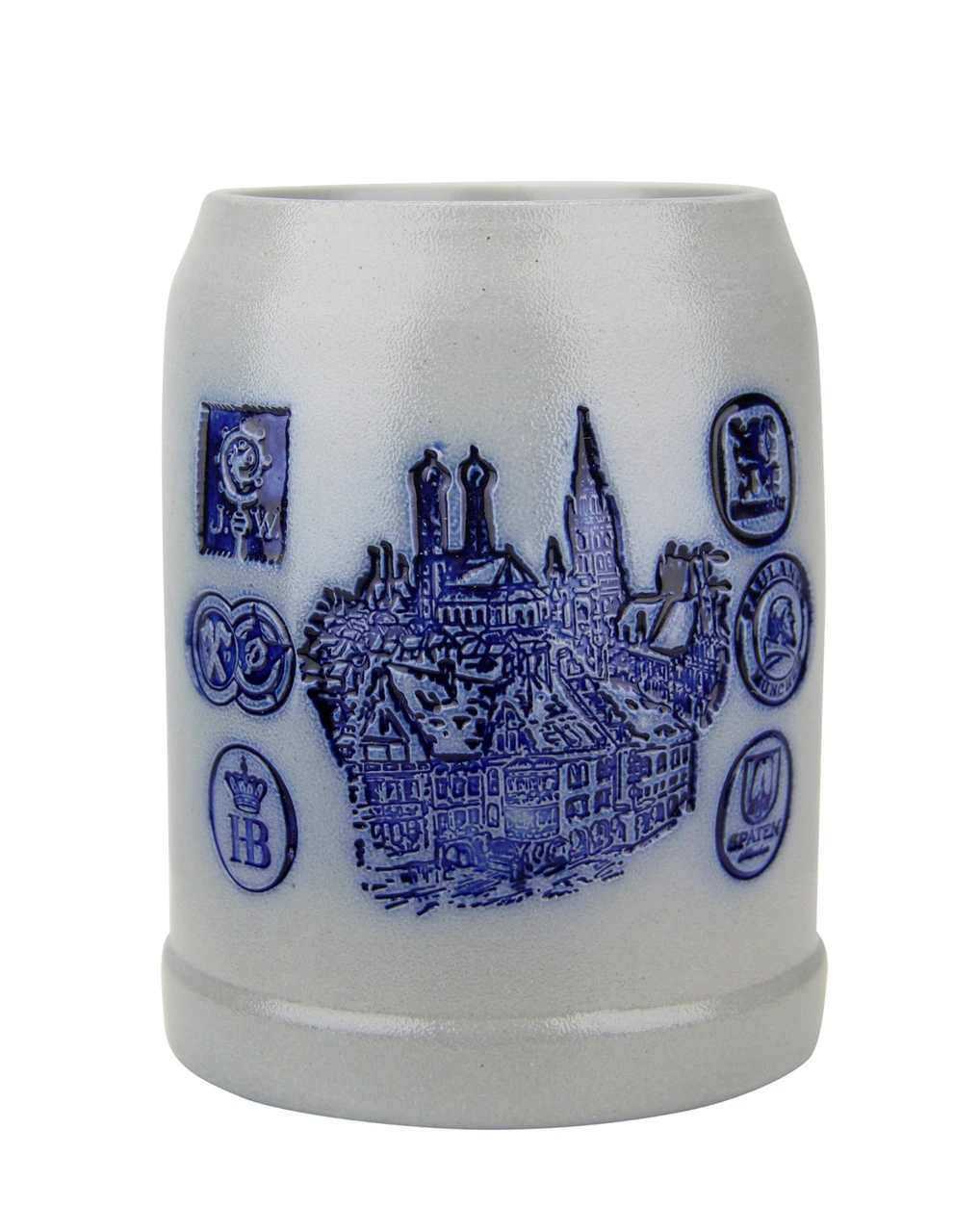 Munich Breweries 0.5 Liter Salt Glaze Stoneware Beer Mug Munich Breweries 0.5 Liter Salt Glaze Stoneware Beer Mug -German Wine Glass Shop Munich Breweries 0.5 Liter Salt Glaze Stoneware Beer Mug MS6BRAU05 FNT SM 31261.1503863222