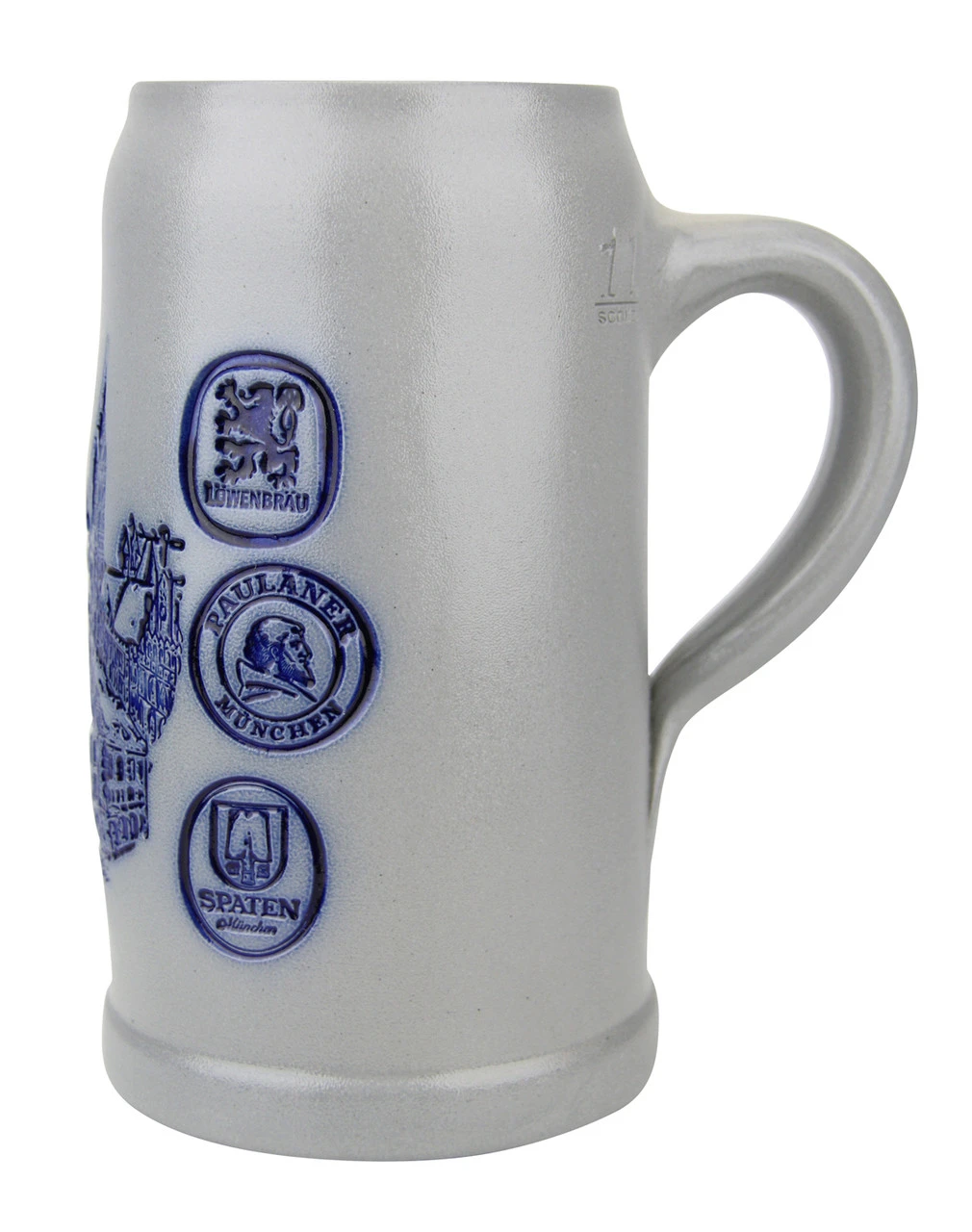 Munich Breweries 1 Liter Salt Glaze Stoneware Beer Mug Munich Breweries 1 Liter Salt Glaze Stoneware Beer Mug -German Wine Glass Shop Munich Breweries 1 Liter Salt Glaze Stoneware Beer Mug MS6BRAU1 RS SM 60640.1503860315