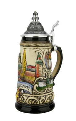 Munich Germany Beer Stein | 0.25 Liter -German Wine Glass Shop Munich Germany Beer Stein 0.25 Liter ZB1760906 RA SM 72679.1667683379