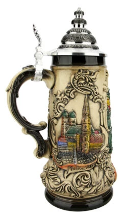 Munich Glockenspiel Beer Stein -German Wine Glass Shop Munich Glockenspiel Beer Stein ZB1937906 LS SM 39399.1618881333