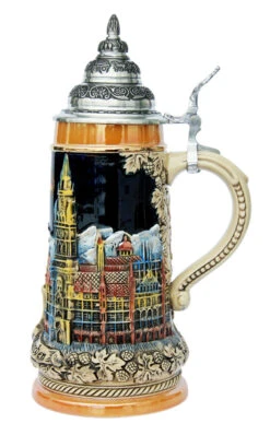 Munich Panorama Beer Stein -German Wine Glass Shop Munich Panorama Beer Stein K1120 RS SM 65781.1395936776