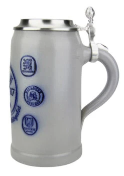 Munich Purity Law 1487 1 Liter Salt Glaze Stoneware Beer Stein -German Wine Glass Shop Munich Purity Law 1487 1 Liter Salt Glaze Stoneware Beer Stein MS14871ZD RS SM 40605.1503871620