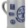 Munich Purity Law 1487 1 Liter Salt Glaze Stoneware Beer Mug