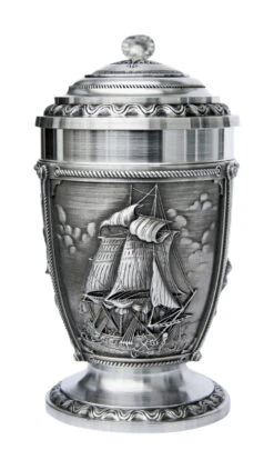 Nautical La Paloma Pewter Beer Stein