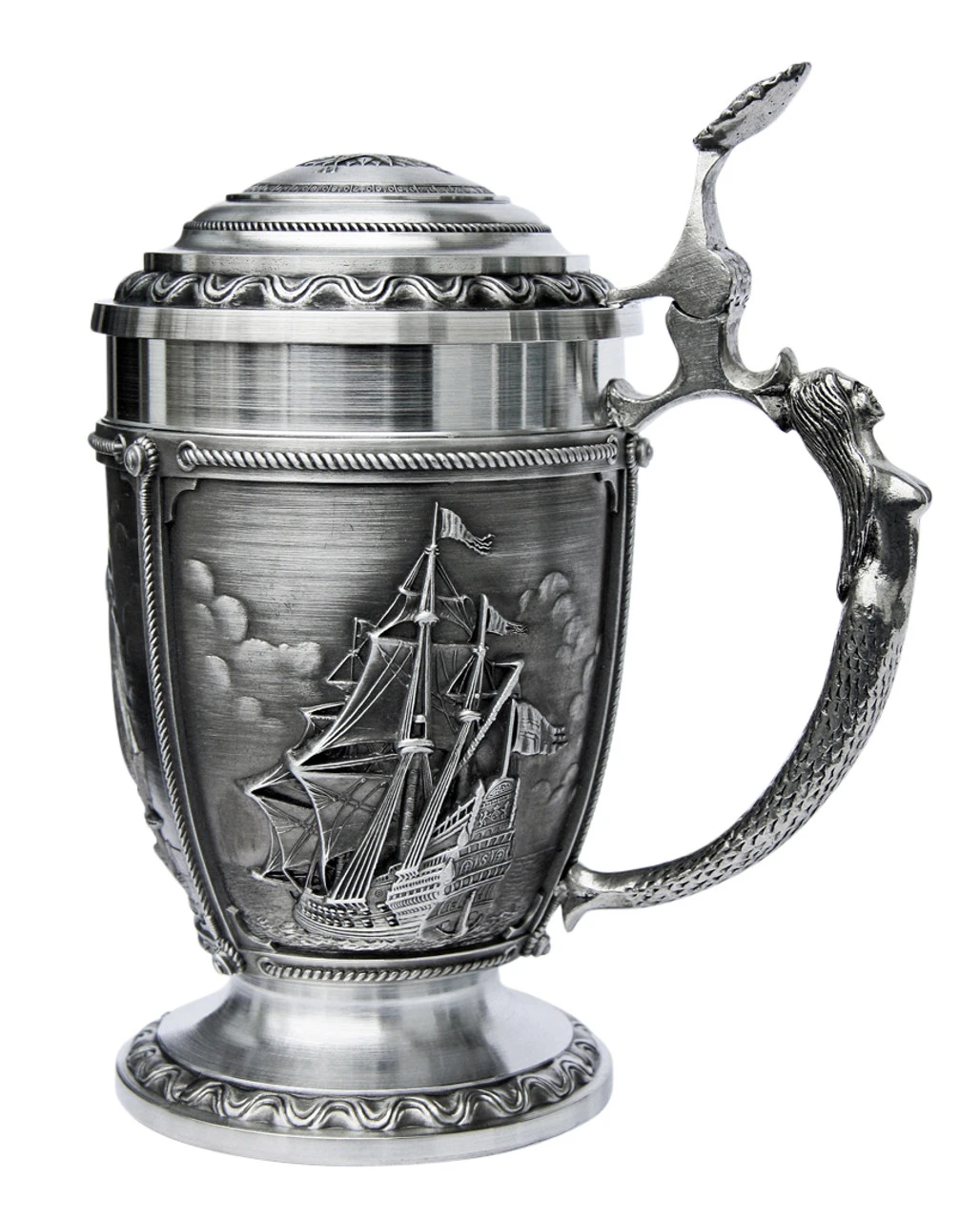 Nautical La Paloma Pewter Beer Stein Nautical La Paloma Pewter Beer Stein -German Wine Glass Shop Nautical La Paloma Pewter Beer Stein AS10356 RS SM 03462.1398609639