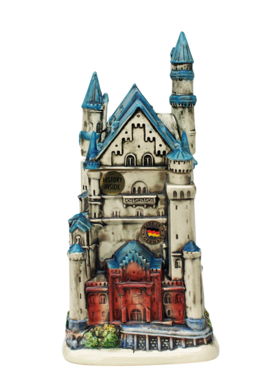 Neuschwanstein Castle 3D Beer Stein Neuschwanstein Castle 3D Beer Stein -German Wine Glass Shop Neuschwanstein 3D Castle Beer Stein K153 Front SM 33333.1395936802