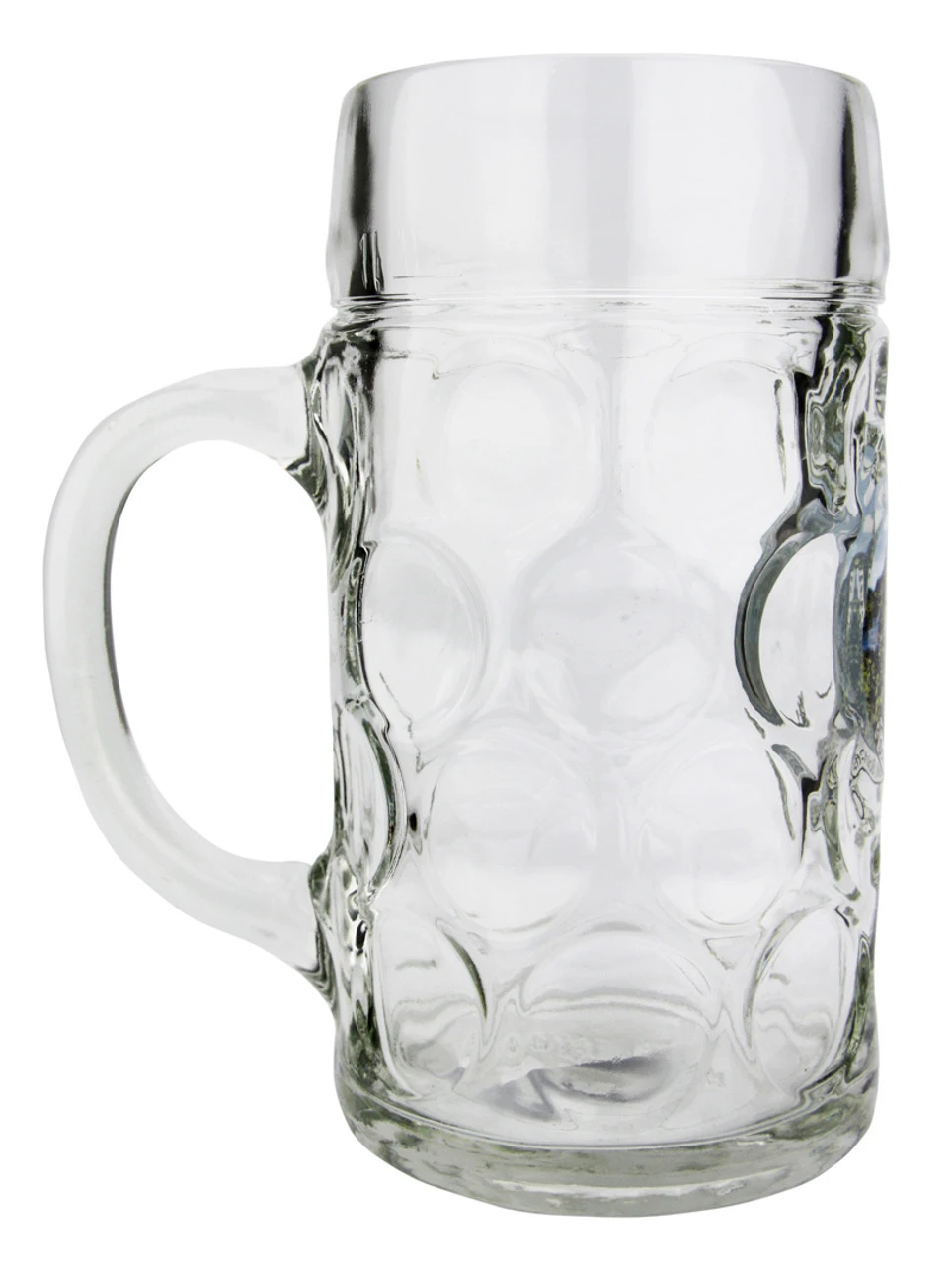 Neuschwanstein Dimpled Oktoberfest Glass Beer Mug 1 Liter Neuschwanstein Dimpled Oktoberfest Glass Beer Mug 1 Liter -German Wine Glass Shop Neuschwanstein Dimpled Oktoberfest Glass Beer Mug 1 Liter GS047NEU Side SM 74107.1606615031