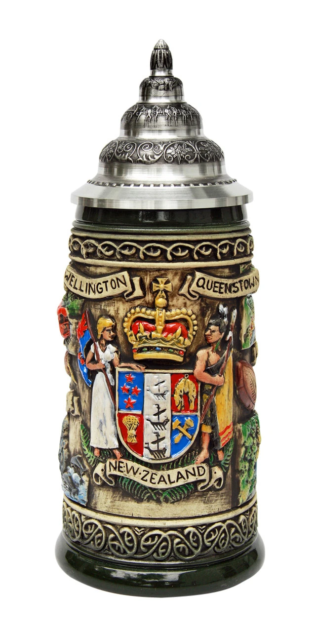 New Zealand Beer Stein Rustic New Zealand Beer Stein Rustic -German Wine Glass Shop New Zealand Beer Stein Rustic K300RRUN FNT SM 63944.1446647658