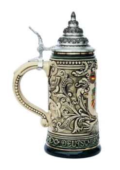 Nuernberg City Skyline Beer Stein 0.4 Liter -German Wine Glass Shop Nuernberg Beer Stein K430RUN LS SM 48064.1401398423
