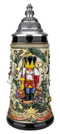 Nutcracker Suite Christmas Beer Stein Rustic