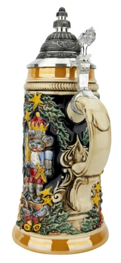 Nutcracker Suite Christmas Beer Stein -German Wine Glass Shop Nutcracker Suite Christmas Beer Stein ZB1532996 Back SM 56878.1694618998